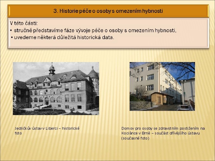 Jedličkův ústav v Liberci – historické foto Domov pro osoby se zdravotním postižením na