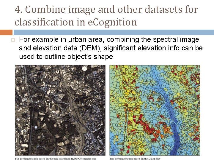 4. Combine image and other datasets for classification in e. Cognition o For example