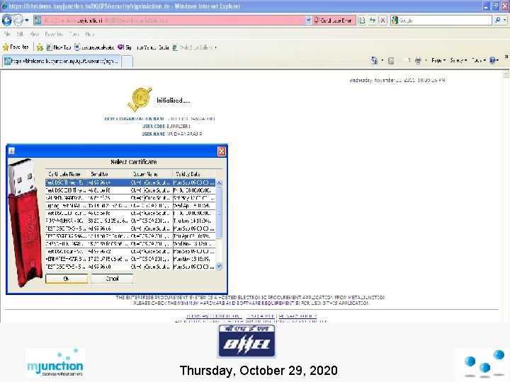 Thursday, October 29, 2020 