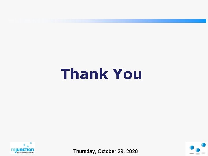 Thank You Thursday, October 29, 2020 