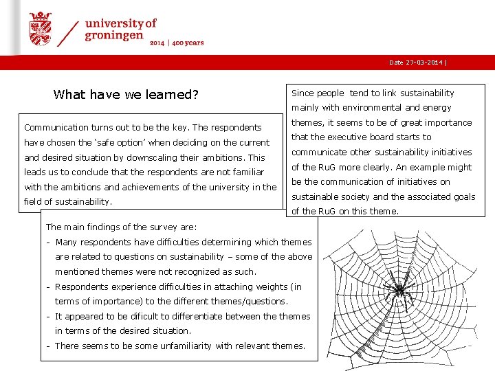 Date 27 -03 -2014 | What have we learned? Since people tend to link