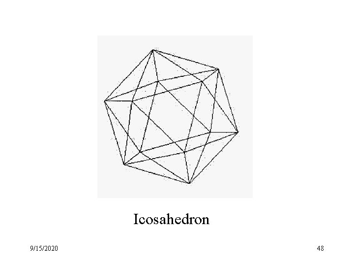 Icosahedron 9/15/2020 48 