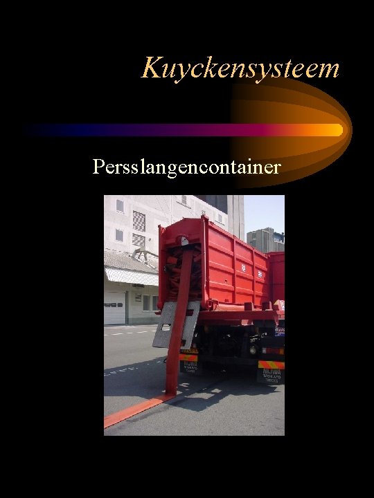 Kuyckensysteem Persslangencontainer 