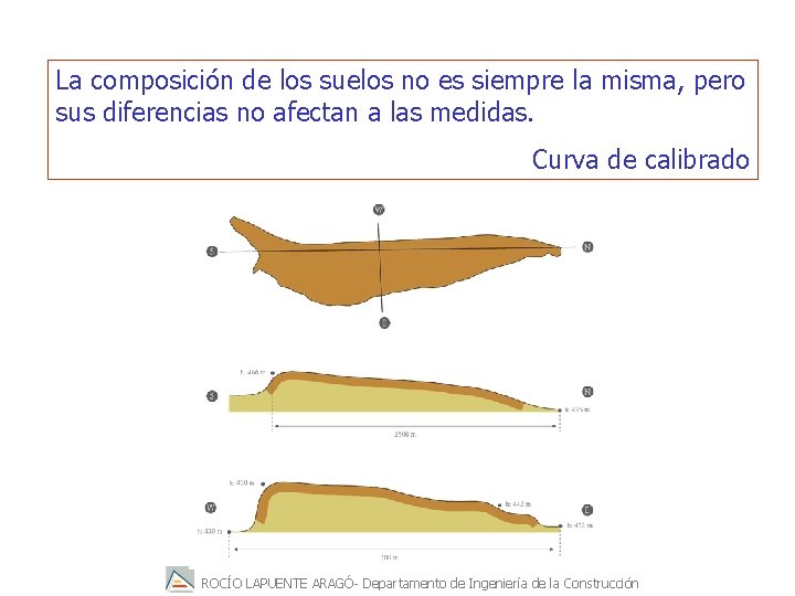 La composición de los suelos no es siempre la misma, pero sus diferencias no