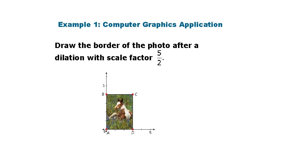 Example 1: Computer Graphics Application Draw the border of the photo after a dilation