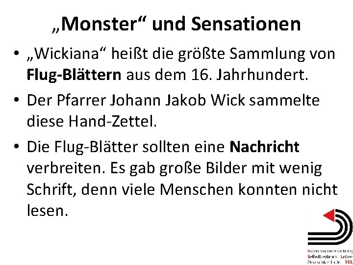 „Monster“ und Sensationen • „Wickiana“ heißt die größte Sammlung von Flug-Blättern aus dem 16.