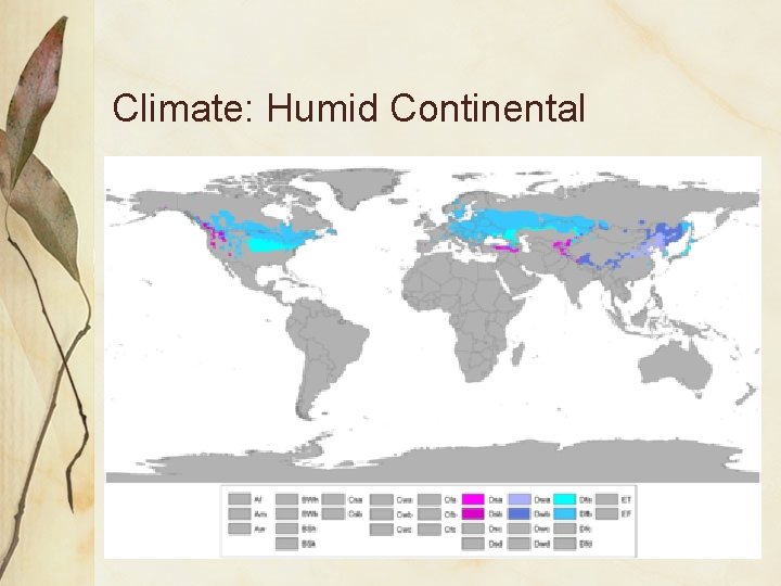 Climate: Humid Continental 