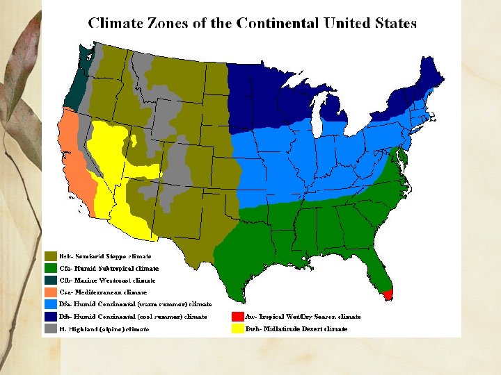Climate: Semiarid  Climate: Semiarid