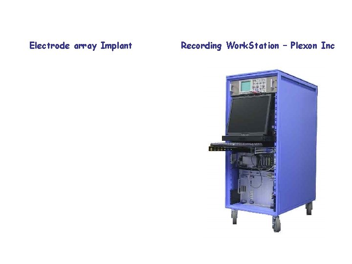 Electrode array Implant Recording Work. Station – Plexon Inc 