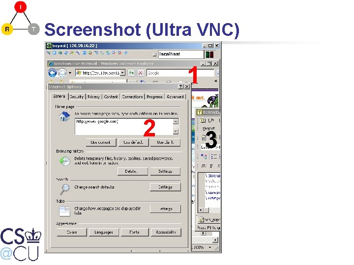 Screenshot (Ultra VNC) 1 2 4 3 4 
