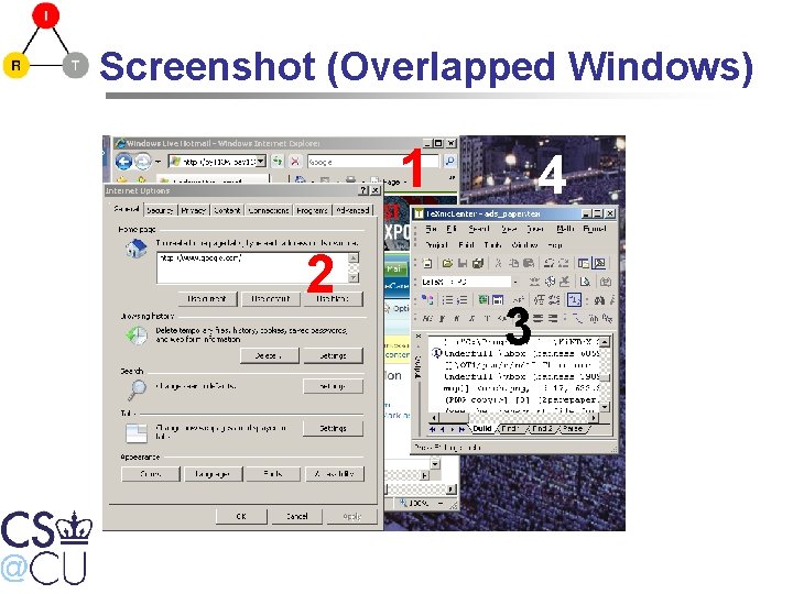 Screenshot (Overlapped Windows) 1 2 4 3 