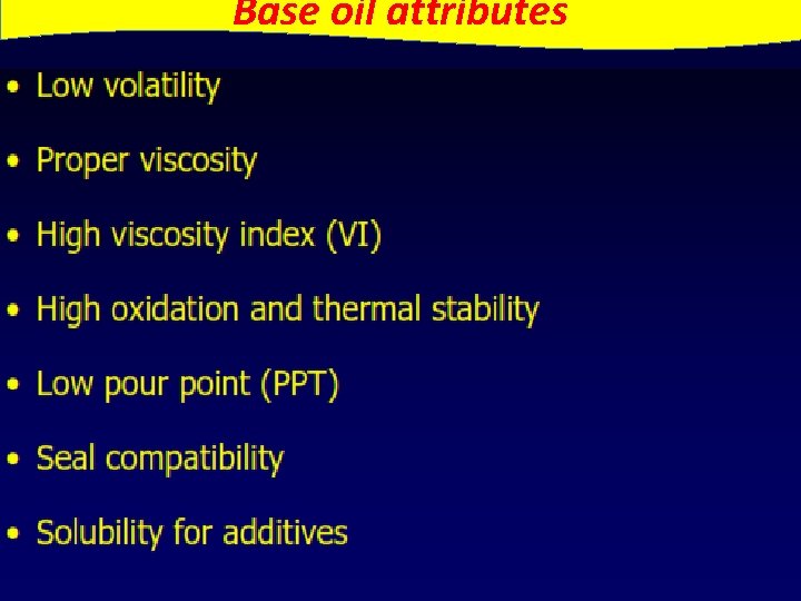 Base oil attributes 3 