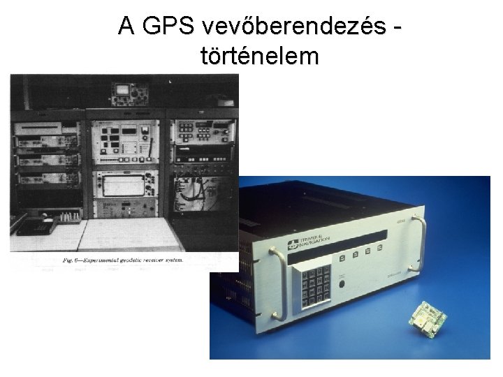 A GPS vevőberendezés történelem 