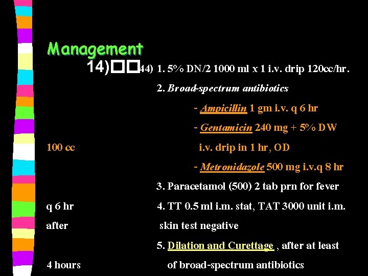 Management 14)�. �. 44) 1. 5% DN/2 1000 ml x 1 i. v. drip