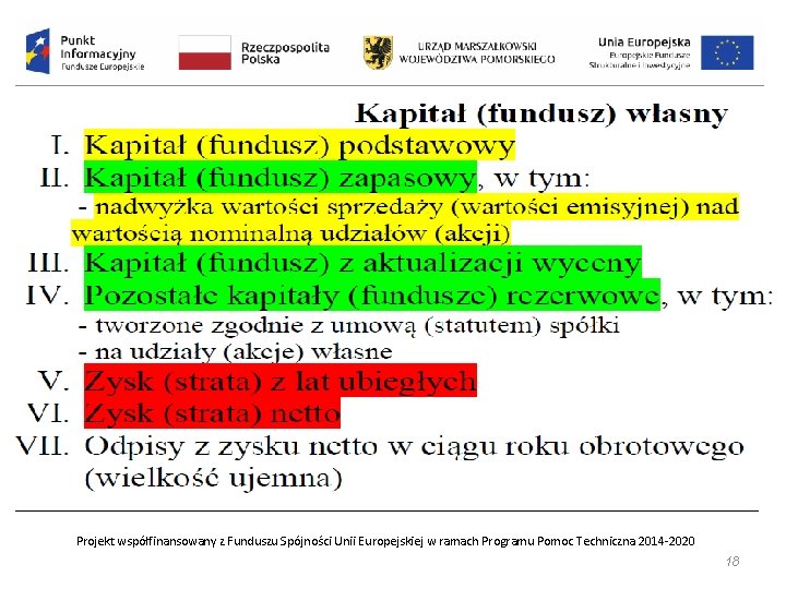 Projekt współfinansowany z Funduszu Spójności Unii Europejskiej w ramach Programu Pomoc Techniczna 2014 -2020