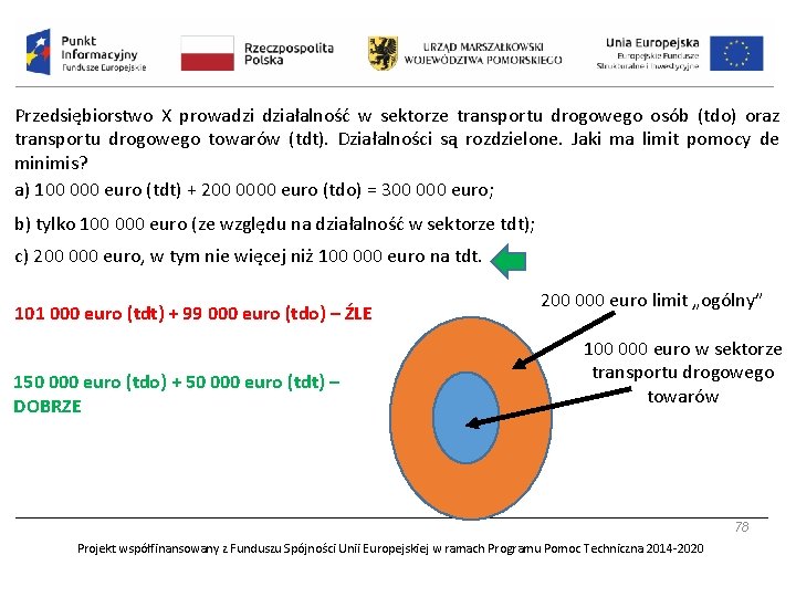 Przedsiębiorstwo X prowadzi działalność w sektorze transportu drogowego osób (tdo) oraz transportu drogowego towarów