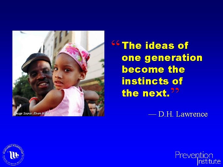 “ The ideas of one generation become the instincts of the next. ” Image