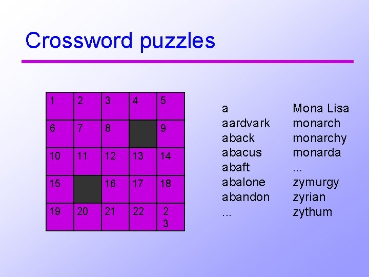 Crossword puzzles 1 2 3 6 7 8 10 11 12 13 14 16