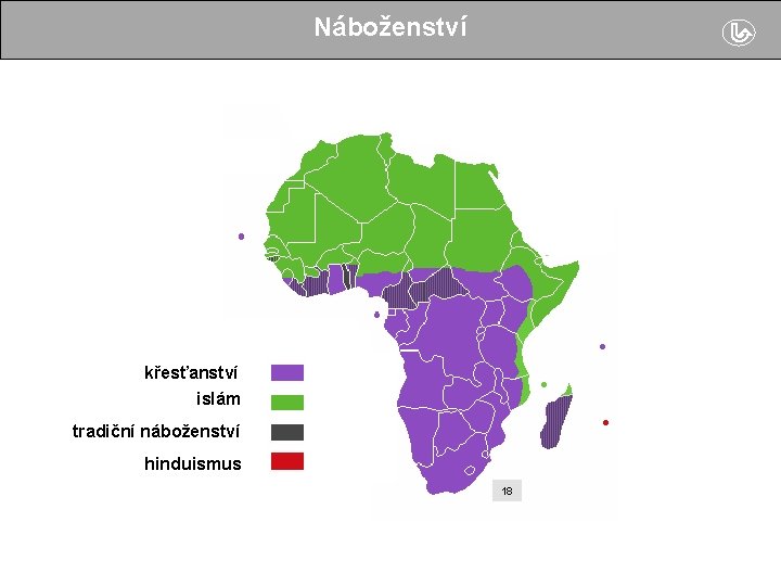 Náboženství křesťanství islám tradiční náboženství hinduismus 18 