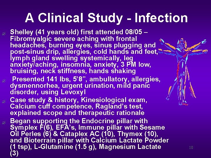A Clinical Study - Infection Ò Ò Shelley (41 years old) first attended 08/05