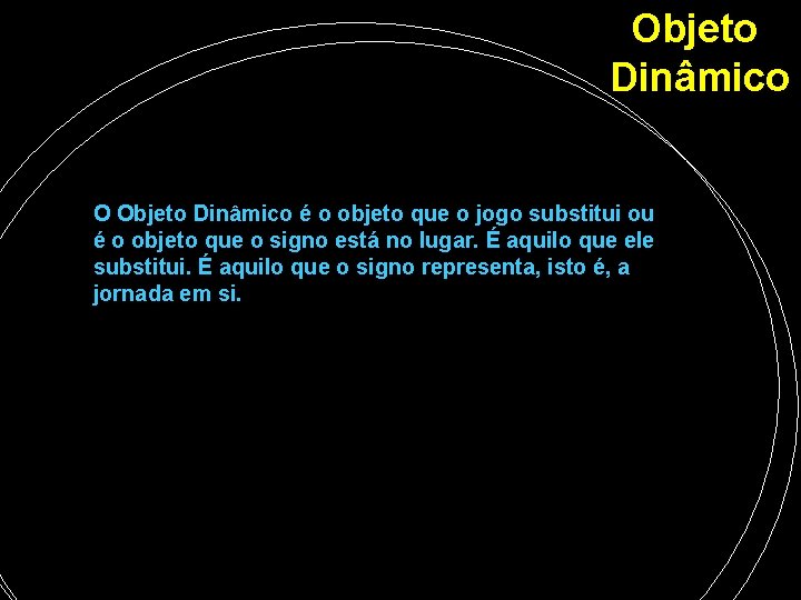 Objeto Dinâmico O Objeto Dinâmico é o objeto que o jogo substitui ou é Objeto Dinâmico O Objeto Dinâmico é o objeto que o jogo substitui ou é