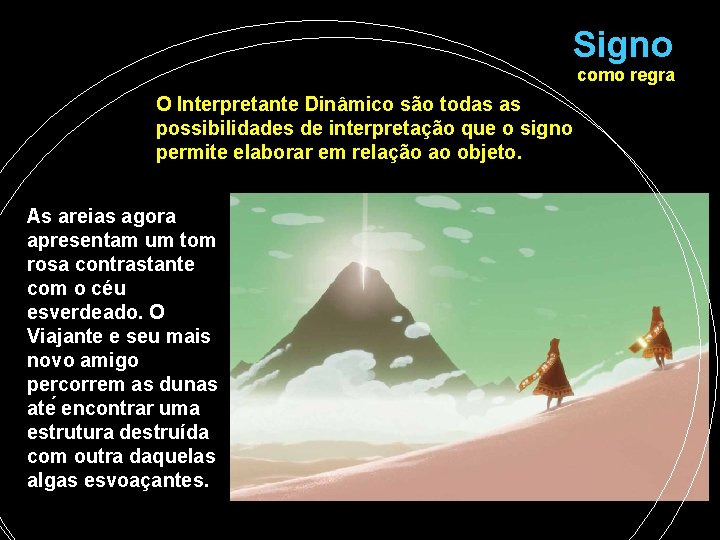 Signo como regra O Interpretante Dinâmico são todas as possibilidades de interpretação que o Signo como regra O Interpretante Dinâmico são todas as possibilidades de interpretação que o