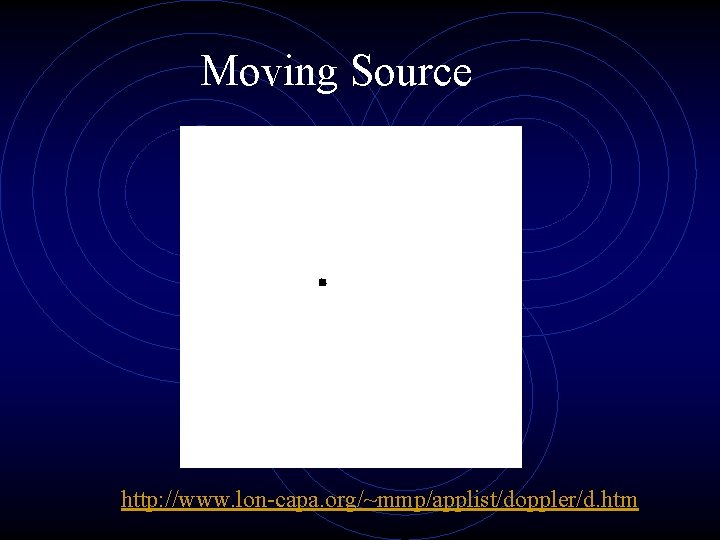 Moving Source http: //www. lon-capa. org/~mmp/applist/doppler/d. htm 