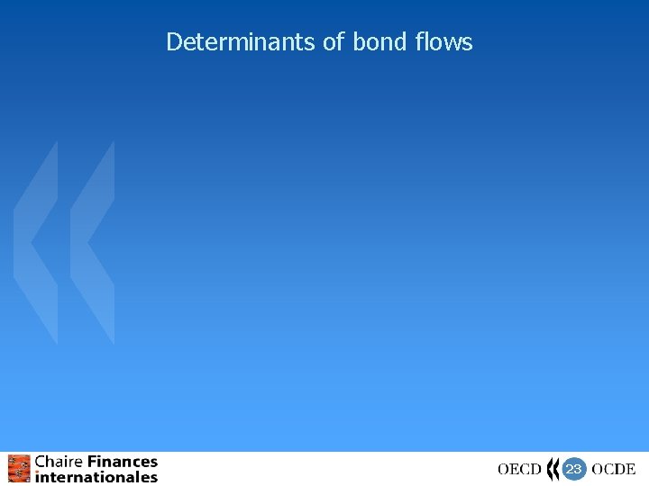 Determinants of bond flows 23 