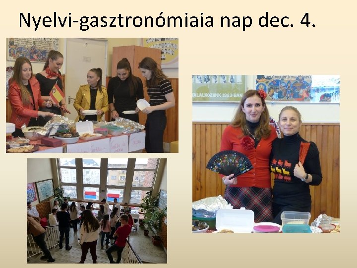Nyelvi-gasztronómiaia nap dec. 4. 