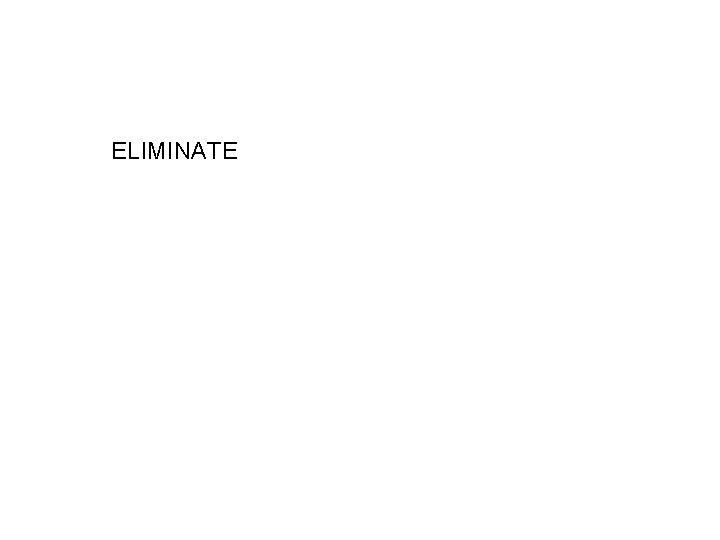 ELIMINATE 