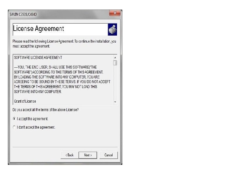 Accept the agreement and click “Next. ” 