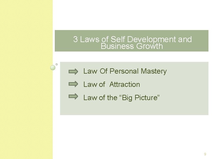 3 Laws of Self Development and Business Growth Law Of Personal Mastery Law of