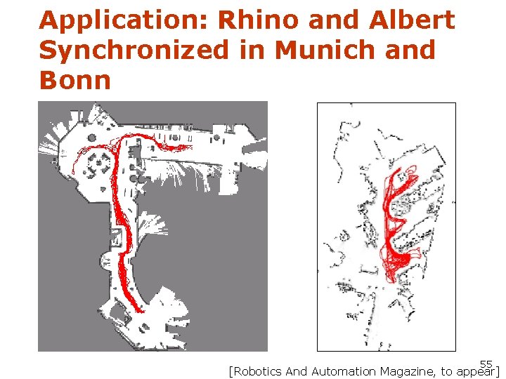Application: Rhino and Albert Synchronized in Munich and Bonn 55 [Robotics And Automation Magazine,