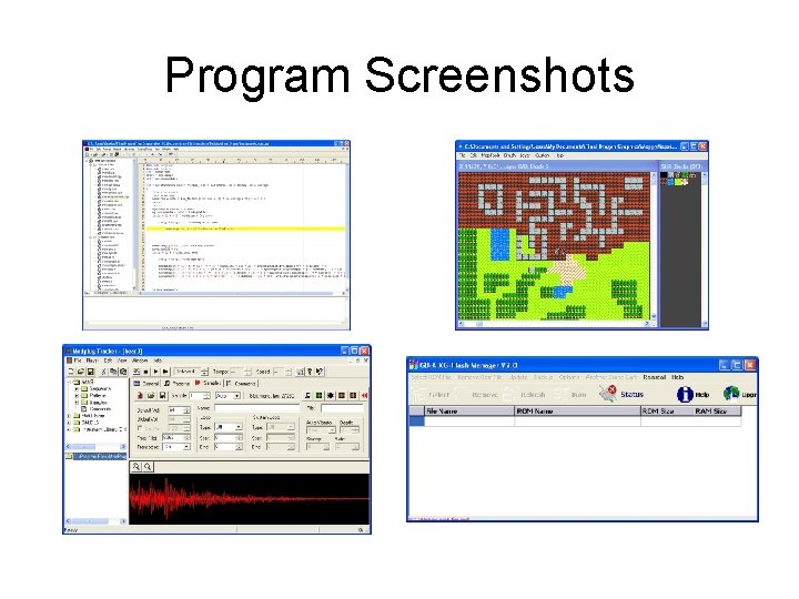 Program Screenshots 