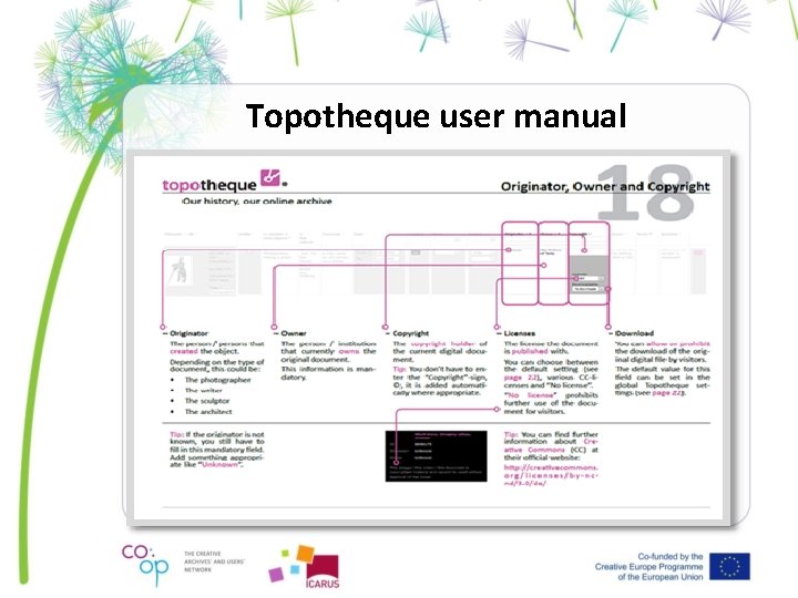Topotheque user manual 