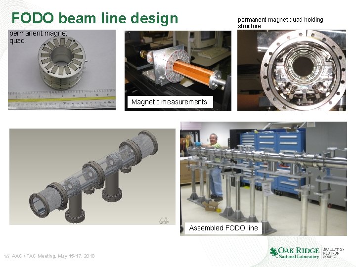 FODO beam line design permanent magnet quad holding structure permanent magnet quad Magnetic measurements