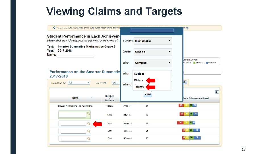 Viewing Claims and Targets 17 