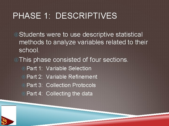 RESEARCH TEAM ASSEMBLE Brandon Hanson 2013 AP Statistics