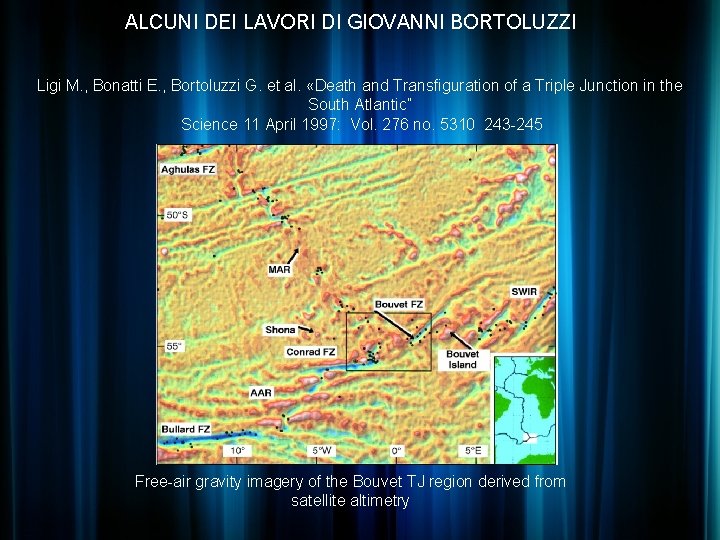 ALCUNI DEI LAVORI DI GIOVANNI BORTOLUZZI Ligi M. , Bonatti E. , Bortoluzzi G.