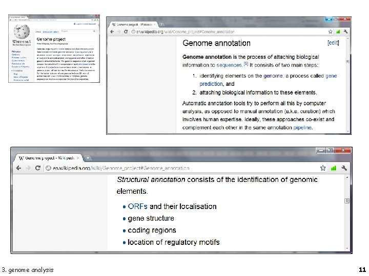 3. genome analysis 11 