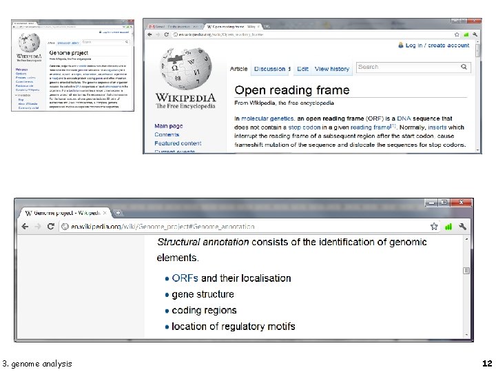 3. genome analysis 12 