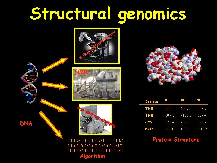 Structural genomics ry t me to X y Ra c ra f if d
