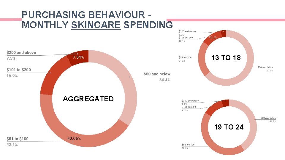 PURCHASING BEHAVIOUR MONTHLY SKINCARE SPENDING 13 TO 18 AGGREGATED 19 TO 24 PURCHASING BEHAVIOUR MONTHLY SKINCARE SPENDING 13 TO 18 AGGREGATED 19 TO 24