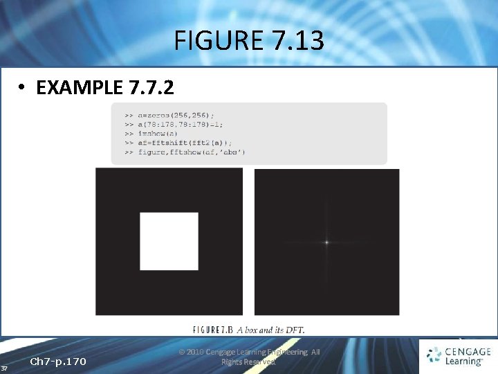 FIGURE 7. 13 • EXAMPLE 7. 7. 2 37 Ch 7 -p. 170 ©