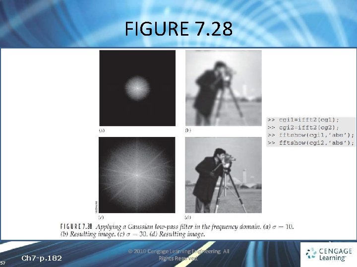 FIGURE 7. 28 57 Ch 7 -p. 182 © 2010 Cengage Learning Engineering. All