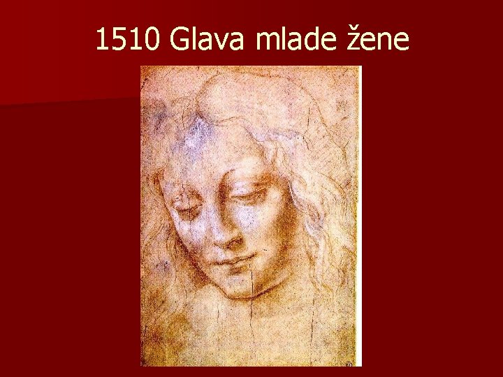 1510 Glava mlade žene 