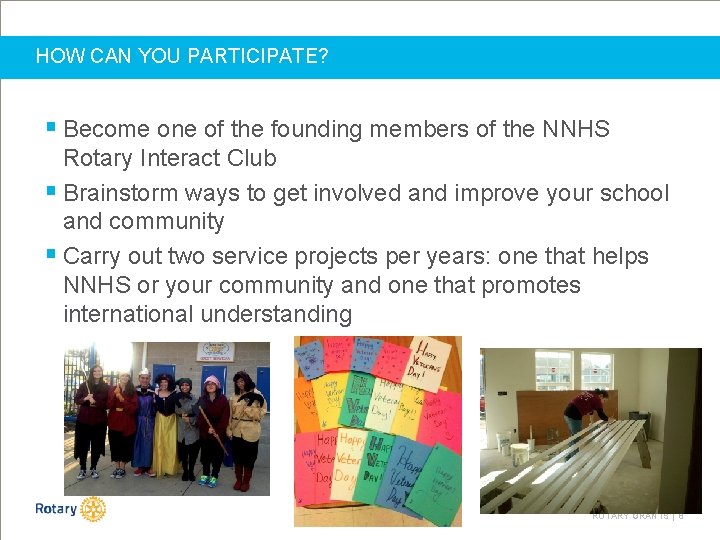 HOW CAN YOU PARTICIPATE? § Become one of the founding members of the NNHS