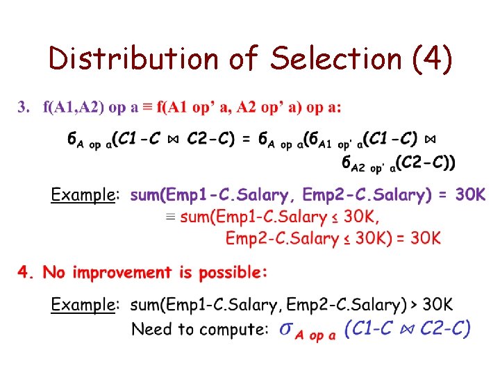 Distribution of Selection (4) • 