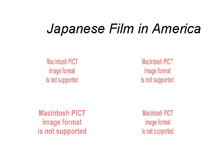 Japanese Film in America 