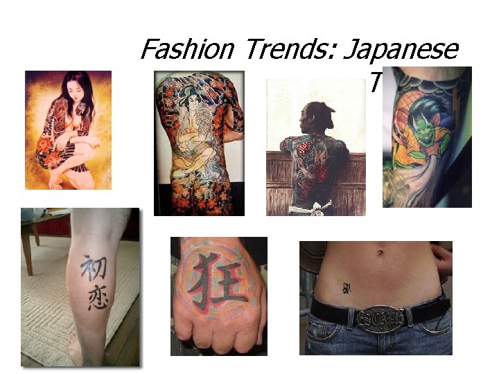 Fashion Trends: Japanese Tattoos 